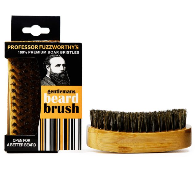 DELUXE Big Beard & Hair Grooming Kit & Boar Bristle Beard Brush - Professor Fuzzworthy Beard Care